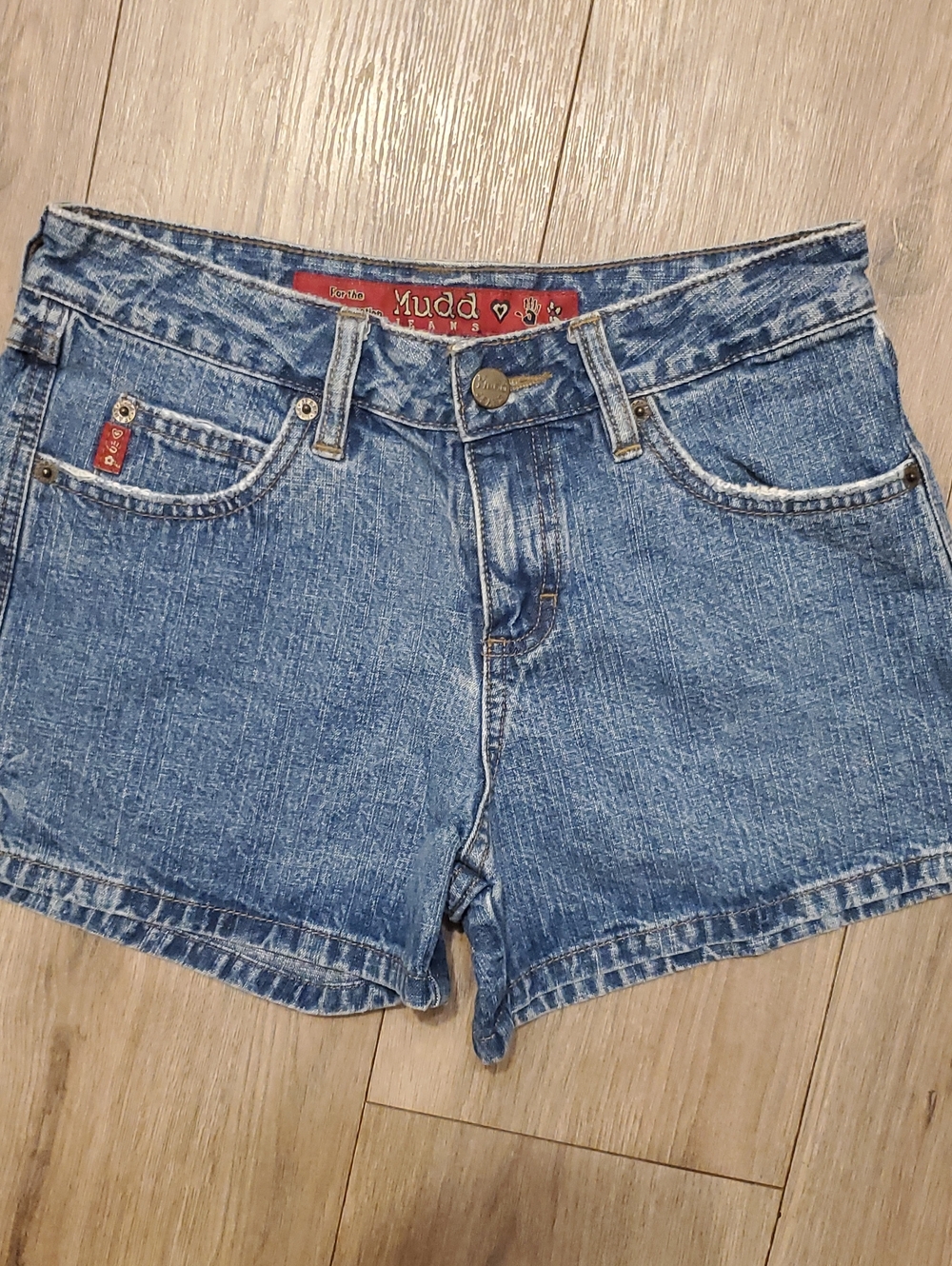 Mudd Blue Washed Denim Jean Shorts